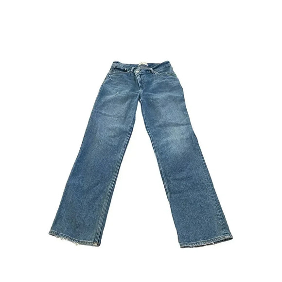 Abercrombie & Fitch The 90s Straight Ultra High Rise Denim Jeans Size 28/6s - Picture 2 of 7